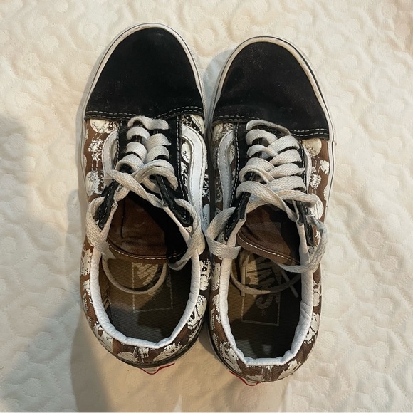 Vans Old Skool Glow In The Dark Skulls Black White Lace Up Size Women 5 Men 3.5 - Picture 5 of 8